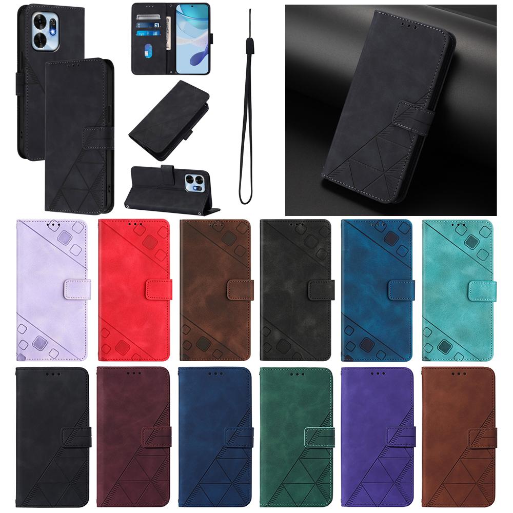Кошелек-чехол для Realme 16 Pro Plus 15 15X 15T C85 C75 P4 P4X GT 8 Note 70 60 50 70T Откидной держатель для карт Премиальная кожаная крышка для телефона
