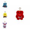 Fuggler Big Teeth Monster Plush Keychain With Cartoon Character For Kids And Decor