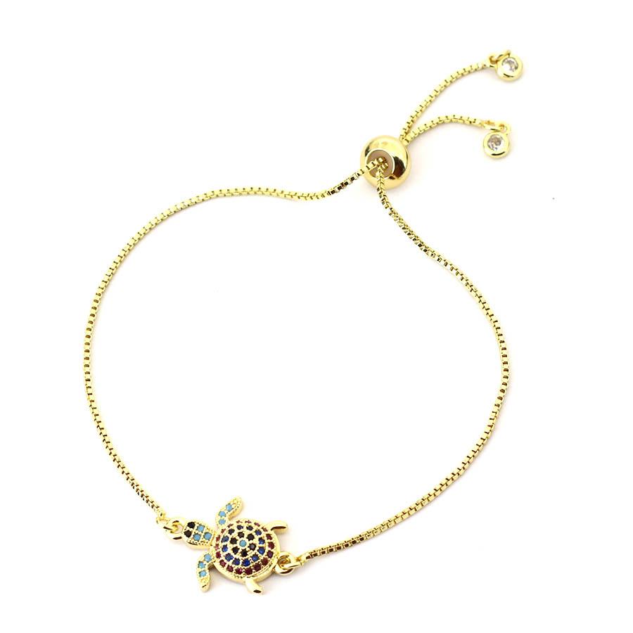 Premium Women Chain Bracelet Gold Color Evil Eyes Turtle Butterfly Flower Cross Braslet Perfect Gift For Girlfriend Beach Joias