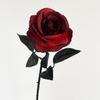 Black Rose Gothic Dark Simulation Flower Black and White Red Halloween Decoration Fake Flower Cross Border Single Silk Flower Fake Flower