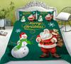 Рождественское украшение Пододеяльник Наволочка Набор из двух или трех предметов Детский подарок Цифровая печать Полиэстер