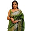 Women's Pure Banarasi Silk Saree Kanjivaram Style Saree With Blouse Piece For Wedding
