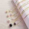 Daimi 6 -7 /7 -8mm Natural Freshwater Pearl Necklace 925 Sterling Silver Pearl Pendant Necklace For Women