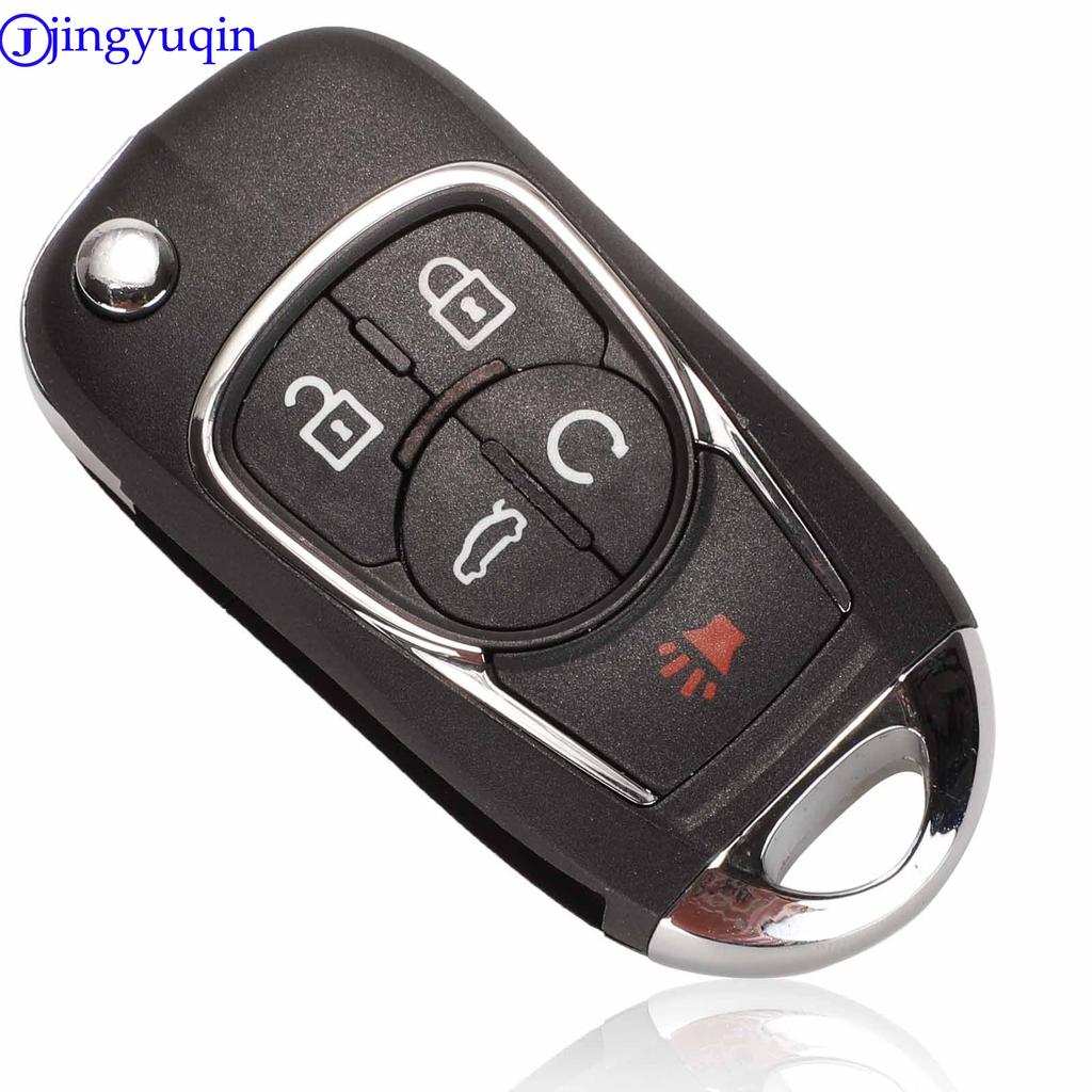 Jingyuqin 10ps For Chevrolet Cruze For Buick Regal Encore Lacrosse GL8 OPEL Insignia Astra J Zafira C Remote Car Key Cover Logo