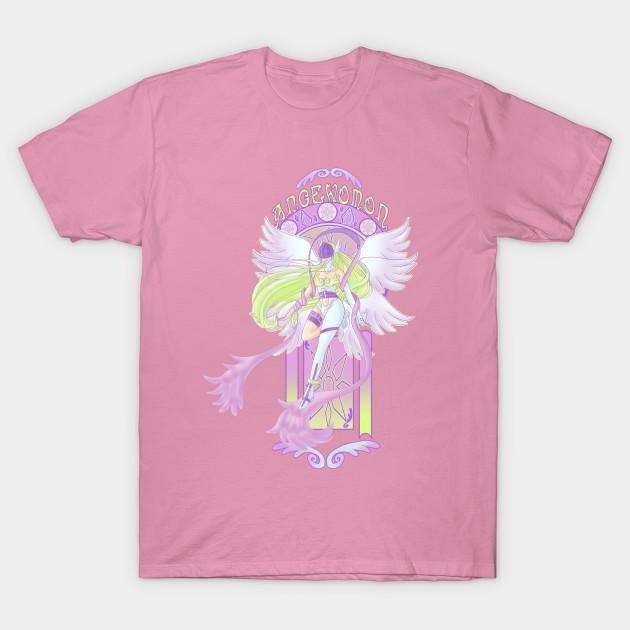 T Shirt Women Angewomon Nouveau Harajuku Print Kawaii Tshirt Summer Short Sleeve Female T-Shirt Top Tee