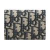 Передняя часть украшена логотипом из рутениевой латуни Жаккардовый кошелек Унисекс-кошелек Бежевый Черный 2ESCH178YSE-H05E