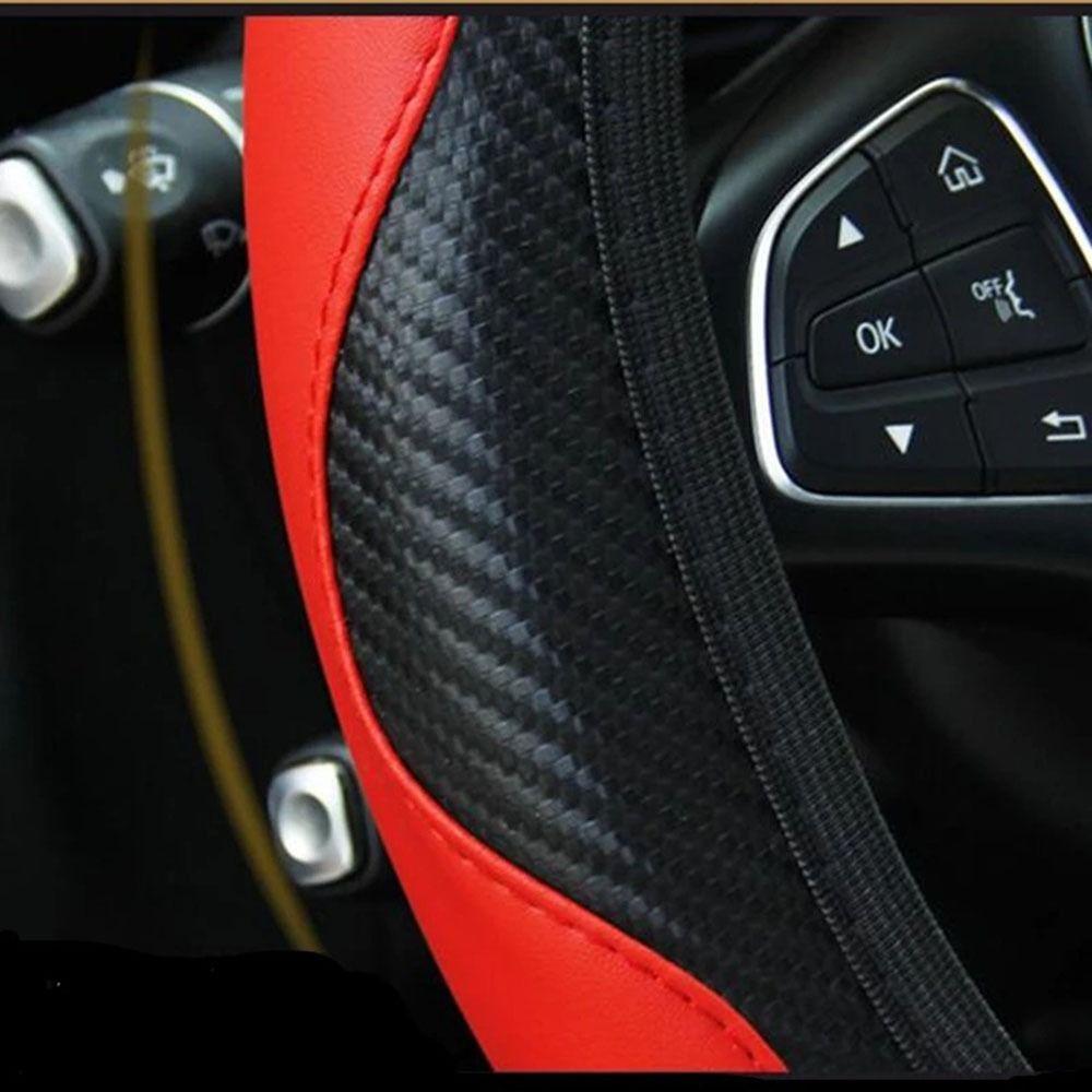 Fiber Car Interior Automobile Decoration Handlebar Cover Multiple Colour Car Steering Wheel Cover