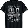 Я не старый, я классический. Смешная новинка графическая футболка для пап, дедушек