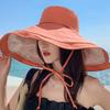 18 см широкополая двухсторонняя шляпа рыбака, закрывающая лицо, для женщин, летняя защита от солнца, защита от ультрафиолета