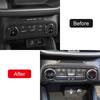 Carbon Fiber Stytle Air Condition Knob Panel Trim for Ford Bronco Sport 2021 202