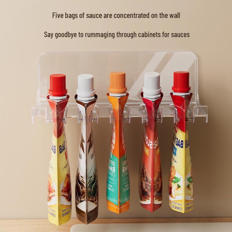 Настенный органайзер для пакетиков со специями без сверления