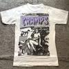 American Retro Style Reprint The Cramp Band Tour T-shirt Summer New Men and Women Streetwear