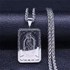 Подвеска-цепочка из нержавеющей стали 316L с изображением Девы Марии для мужчин и женщин, религиозный защитный аксессуар, подарки