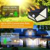 1-10Pcs 100 LED Solar Wall Lights Outdoor Solar Lamp PIR Motion Sensor Solar Powered Sunlight Street Light for Garden Light