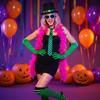 Halloween Party Costume Accessory Set with Faux Collar for Adult Dress-Up