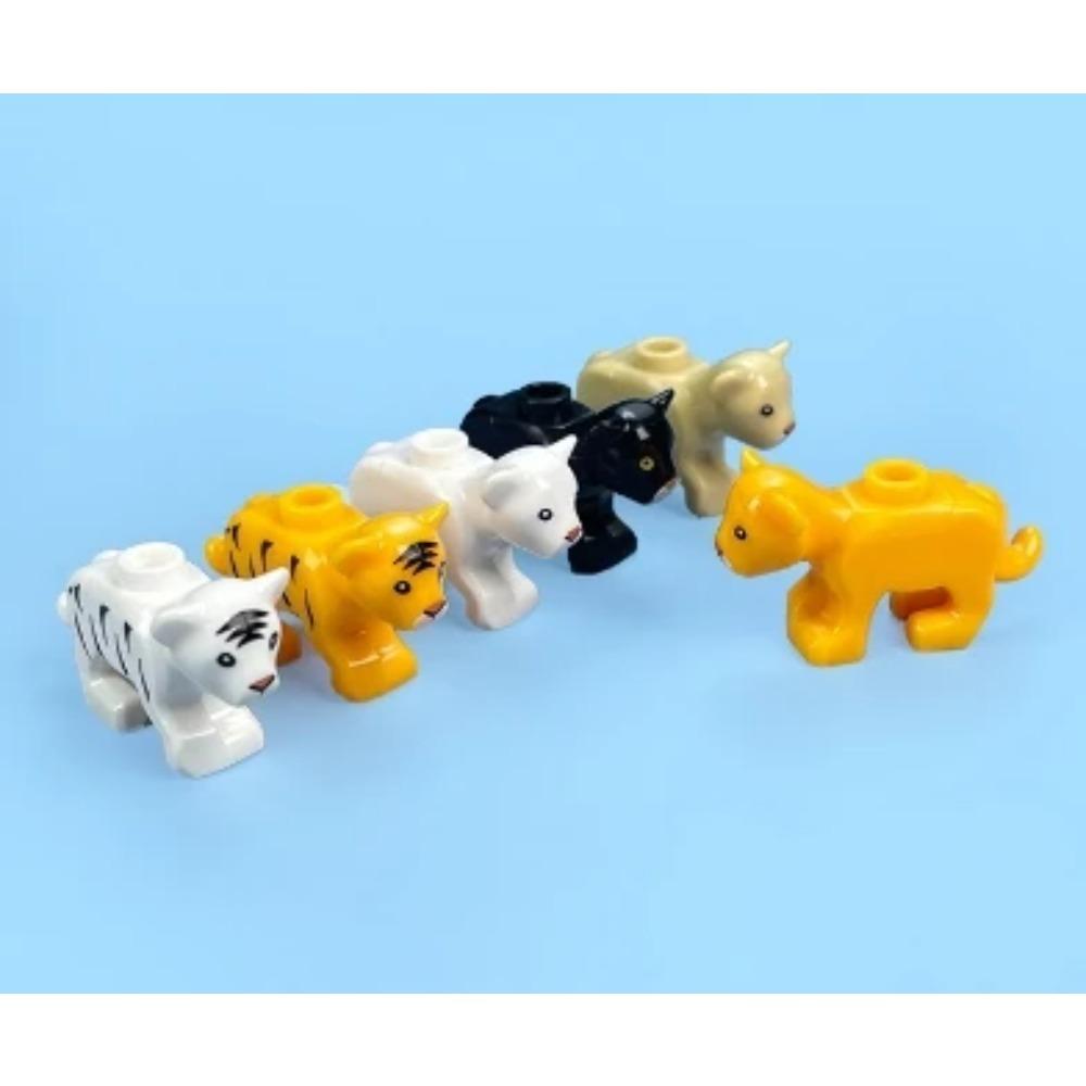 MOC Сцена с животными Строительные блоки Зоопарк Утки Кошка Собака Пингвин Орел Голубь Волк Медведь Олень Акула Змея Мыши Овца DIY Игрушки Кирпичики K055