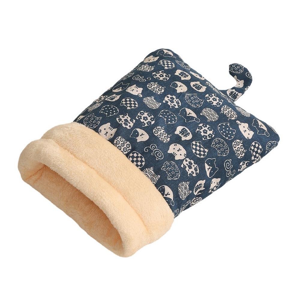 Cute Cat Sleeping Bag Cartoon Thickened Cat Cave Bed Pocket Type Winter Warm Cat Nest Mat Pet Supplies