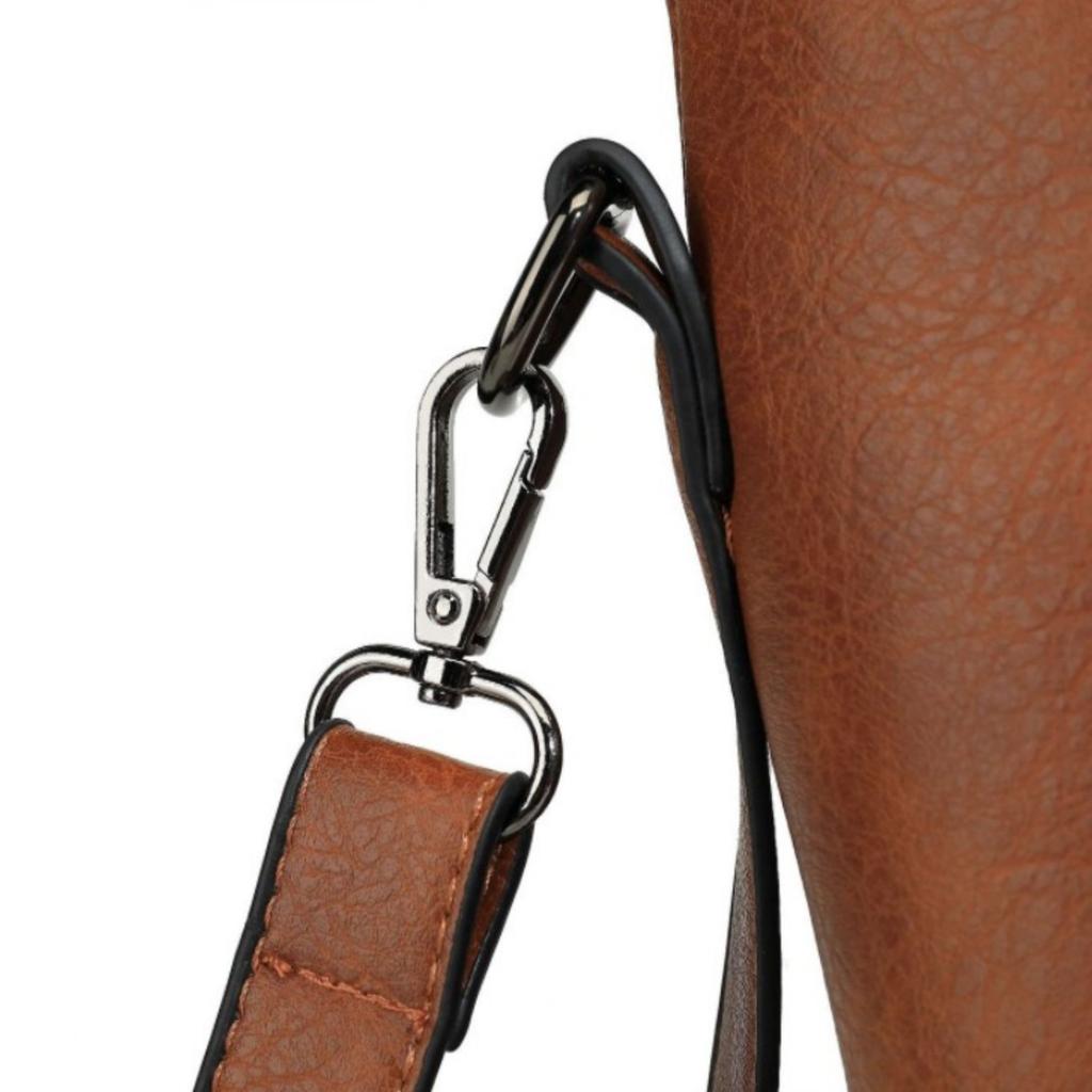 Шикарная сумка-тоут из искусственной кожи с регулируемым ремешком - вместительная повседневная сумка для работы и путешествий