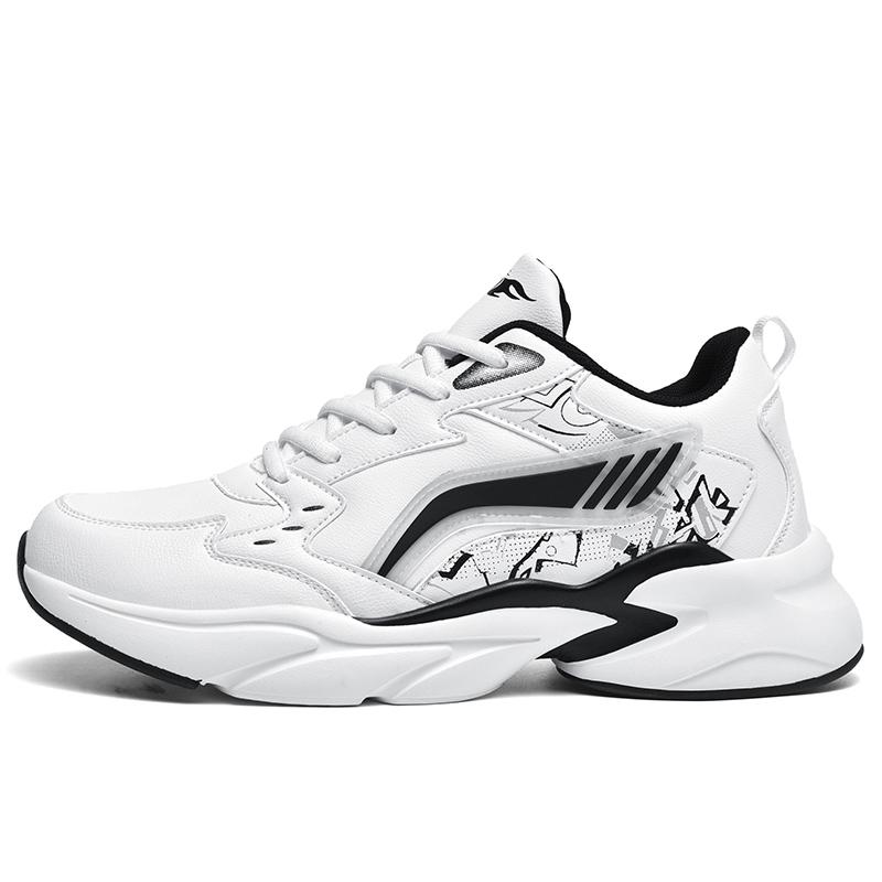 PU Leather Sneakers Men Sports Casual Shoes Fashion Basketball Shoes Sales Discounts