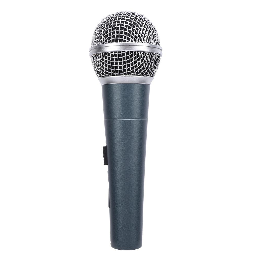 Wired Dynamic Microphone Moving Coil Dynamic Cardioid Handheld Microphone Set for Active Speakers Mixers Amplifiers Cyan