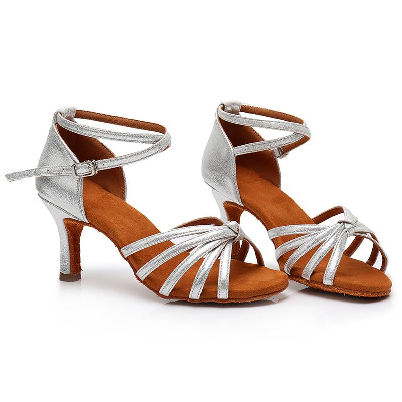 Туфли для латиноамериканских танцев женские для девочек каблук 7 см женские туфли для сальсы танго вечеринки бальных танцев мягкая подошва для зала