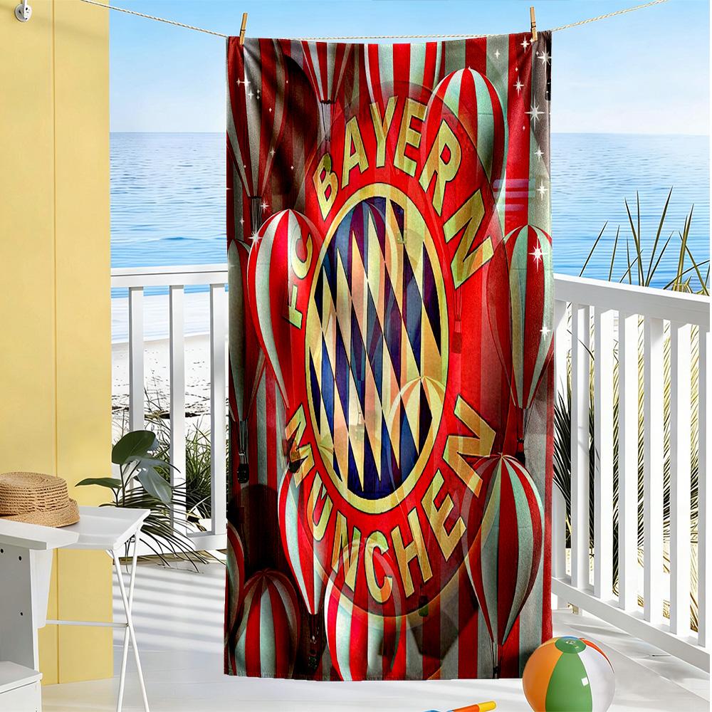Bayern Munich Beach Towel Super Soft Microfiber Quickdry Fabric Comfortable Lightweight