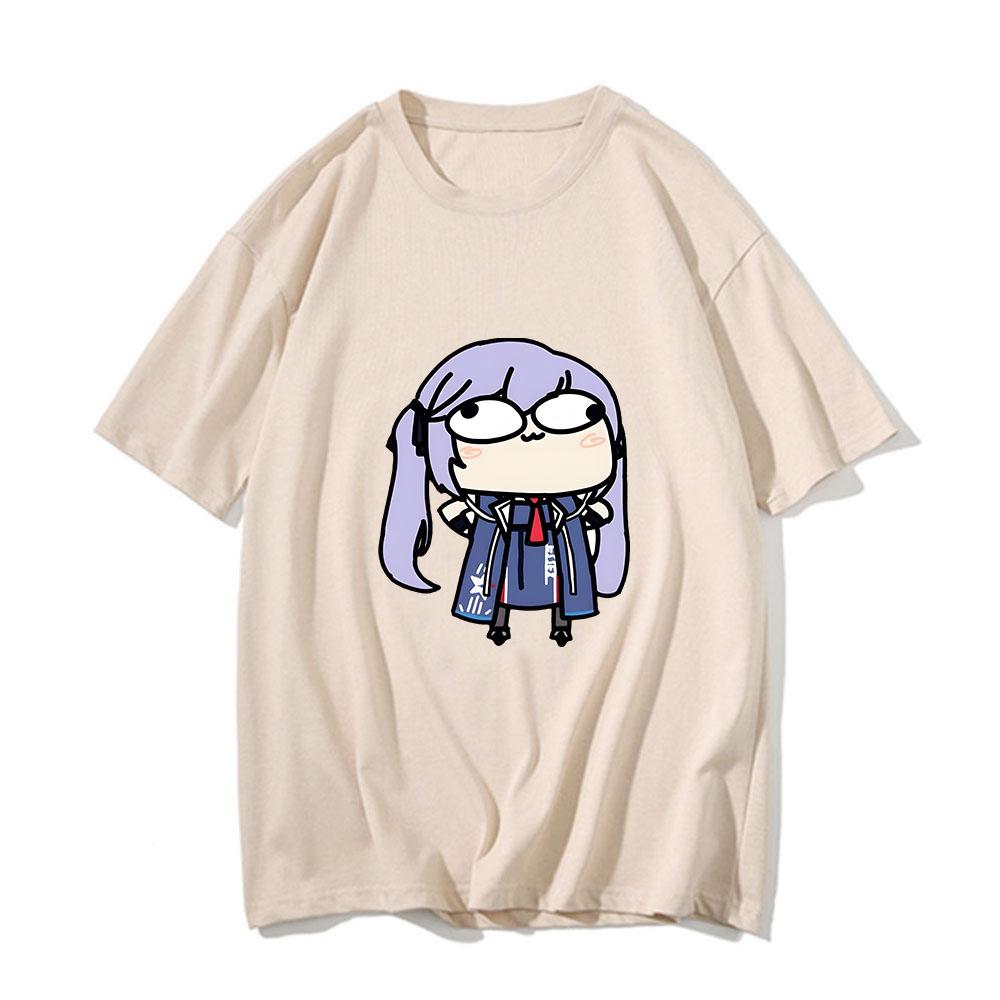 Мужские футболки Azur Lane Эссекс Эстетичные топы Женская одежда Мультяшные Кавайные/Милые Графические футболки Хлопковые футболки Высокое качество