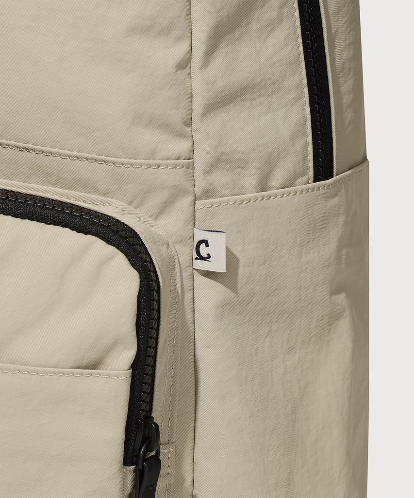 Covernat Two-Pocket Daily Backpack Beige
