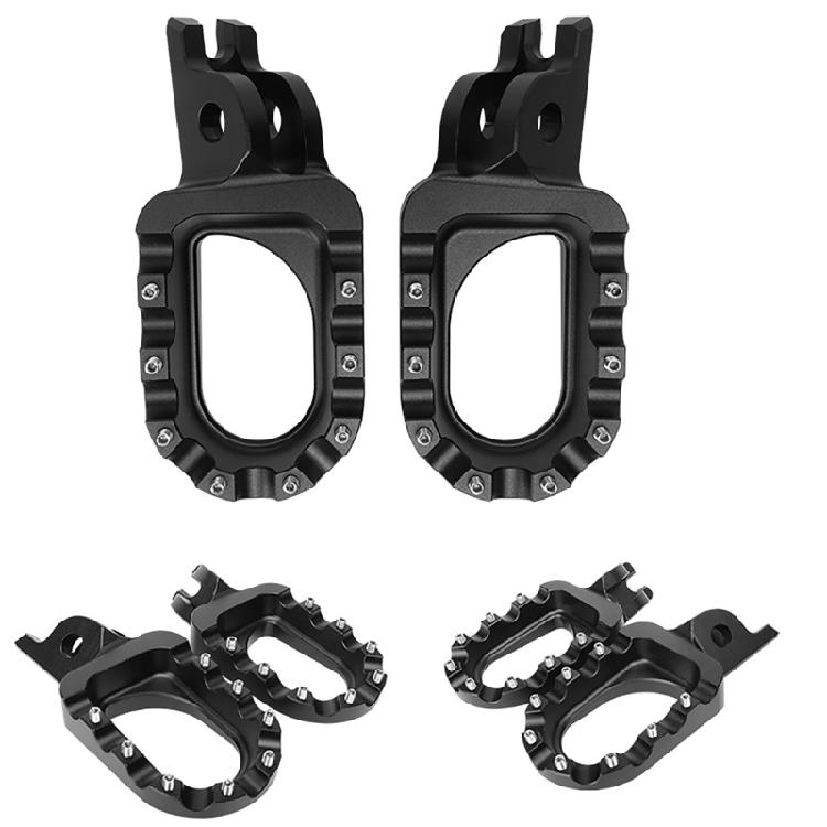 Enhanced Grip Offroads Dirt Bike Foot Pegs Pedals, Aluminum Alloy Suitable for Reliable Performances in Rough Terrain 2x