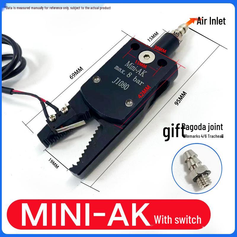 Mini Sprue Gripper for Injection Molding: J1060/J1080 Pneumatic with Detection (A/B/C/E).