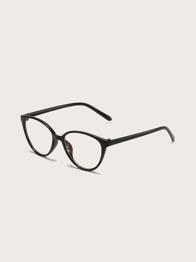 1PC/2PCS Fashion Cat Eye Pentos Plastic Frame Women Clear Glasses For Men Daily Life Take Photo Eyeglasses Clothing Accessories.