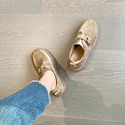 Платформа маленькие кожаные туфли высокий каблук маленький размер одинарные туфли женская мода британский внутренняя высота увеличение 13см маленький мужчина 33