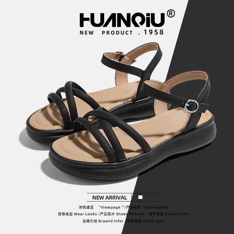 Глобальные сандалии на платформе женская верхняя одежда XHQ-GH109 весенние новые повседневные туфли с юбкой односложный пояс пляжная обувь