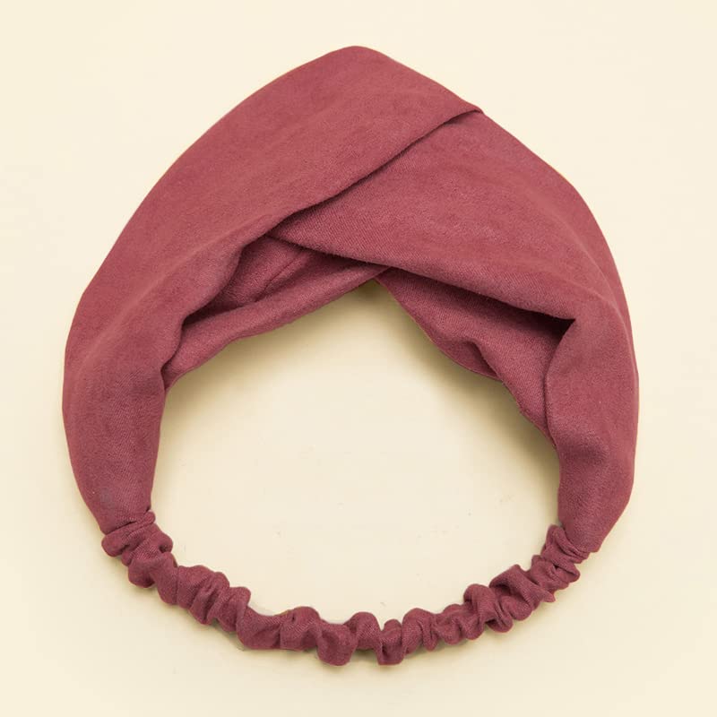 Витые эластичные повязки на голову, однотонная повязка для волос с крест-накрест, винтажные замшевые повязки на голову для женщин, нескользящая повязка на голову для йоги, тренировок, тюрбан, аксессуары для волос