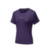 Comfortable Quick-Dry Versatile Short Sleeve T-Shirt Women Tops Sky-Purple 162525109-4