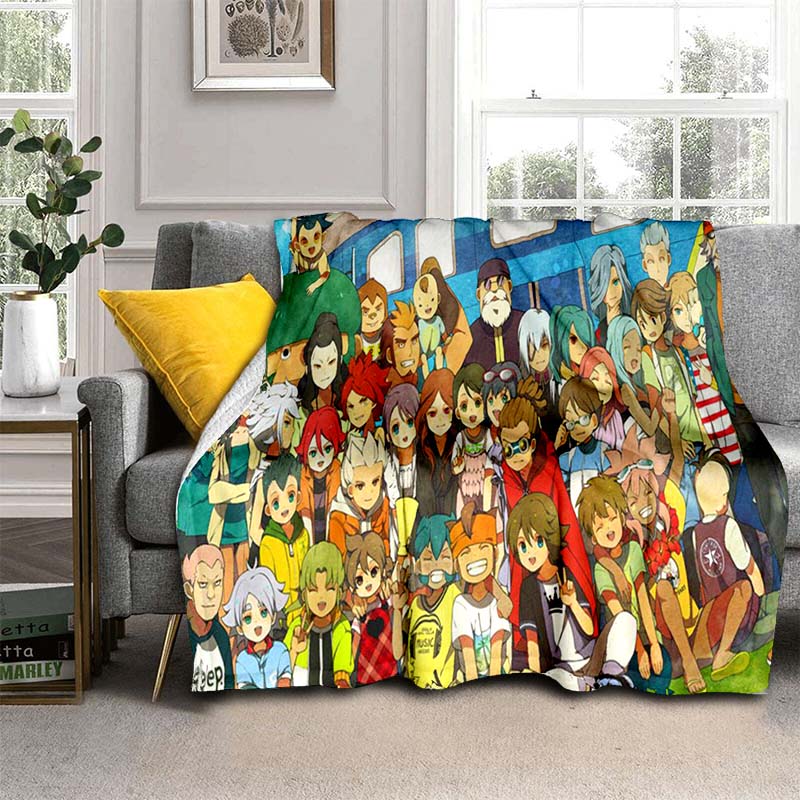 Одеяла в стиле аниме Inazuma Eleven, мягкое одеяло с героями мультфильмов, фланелевое одеяло, одеяло для кровати, дивана, покрывало на стул, домашний декор