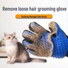 Pet Hair Removal & Grooming Gloves with Lint Roller for Cats and Dogs