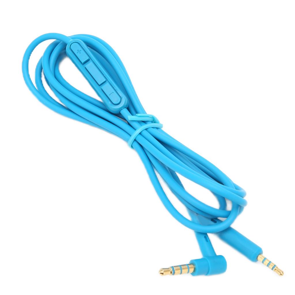 Replacement Audio Cable Headphone Cable with In Line Mic Volume Control for QC25 QC35 HeadphonesBlue