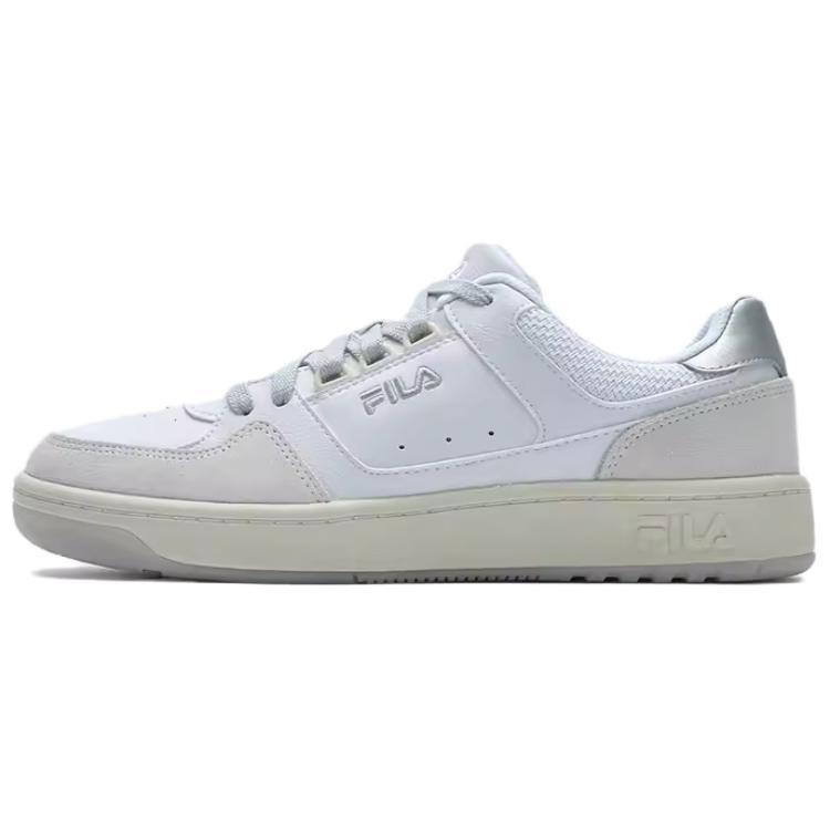 Fila TARGA 1 Устойчивые к истиранию Низкие кеды для скейтбординга Женские Ярко-белые F12W422206FWB