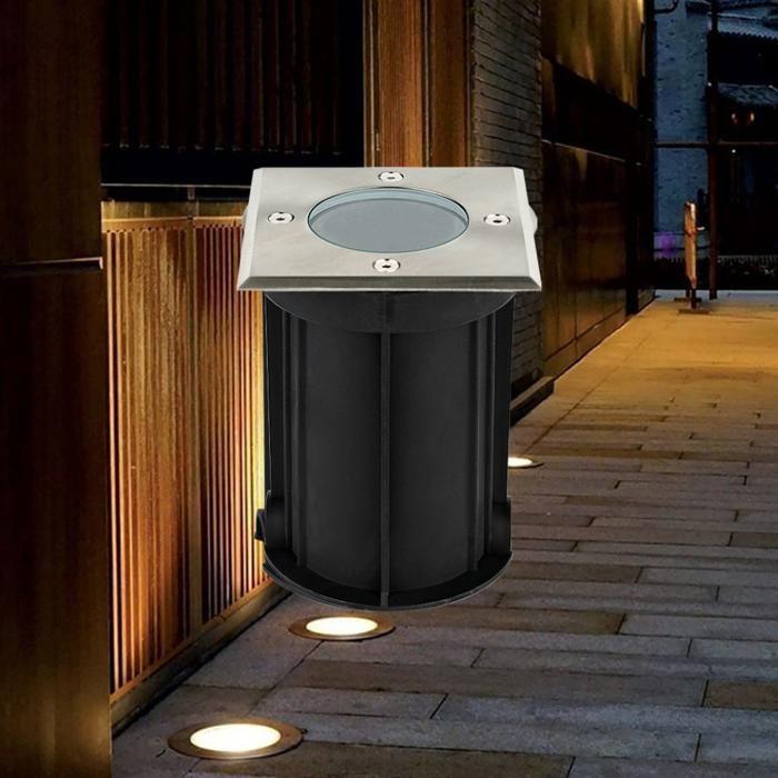 Spot encastrable carré extérieur étanche IP67 35W GU10