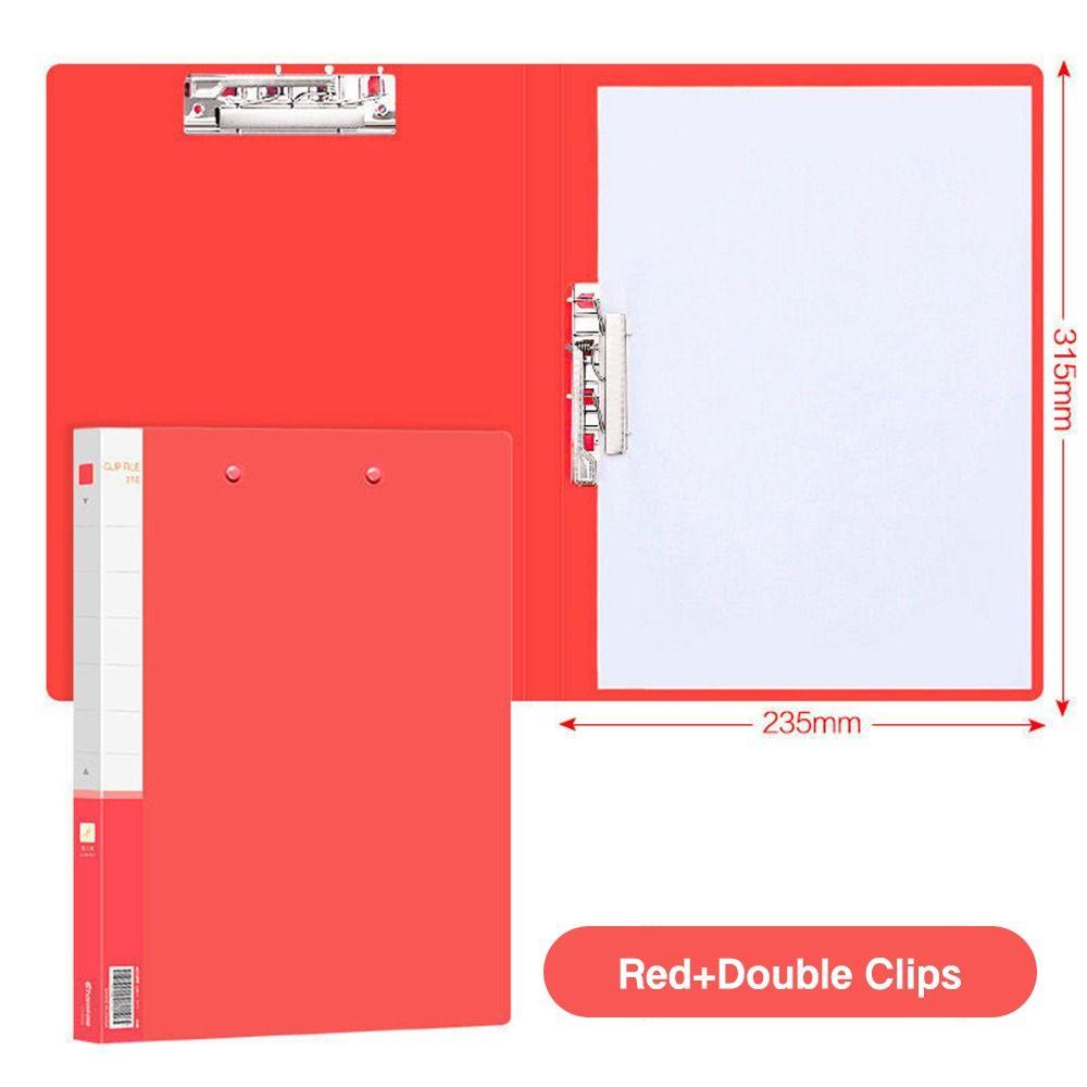 PP Document Bag Single Clip/Double Clips Archives Binder Simple File Bag Student Gift