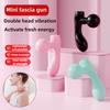 Mini Fascia Gun Vibrating Fast Rechargeable Dual Head Both Portable Mini Muscle Relaxation Full Body Universal Massage