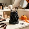 Spooky Table Centerpiece Halloween Ghost Face Candy Bucket, 3D Printed Trick or Treat Snack Holder, Small Ornament Holder Screaming Desktop Organizer