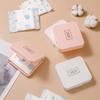 Women Sanitary Napkin Tampon Storage Box Portable Waterproof Dust-Proof Organizer Box Simple Pattern Sanitary Napkin Box