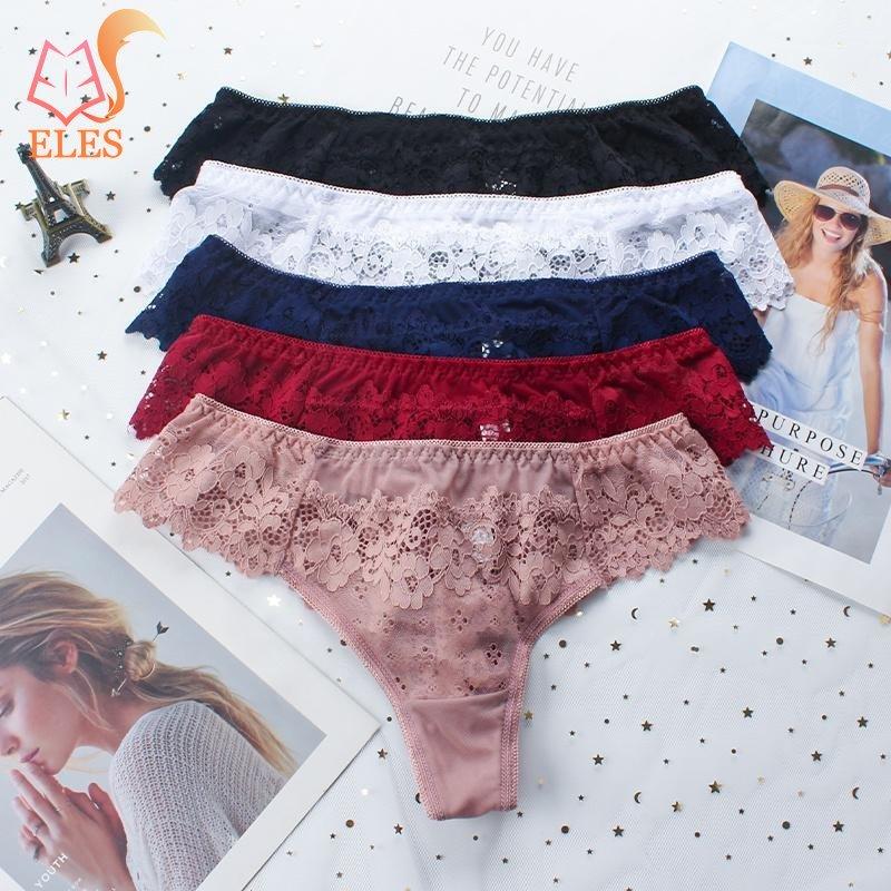 Женские кружевные трусики с низкой талией