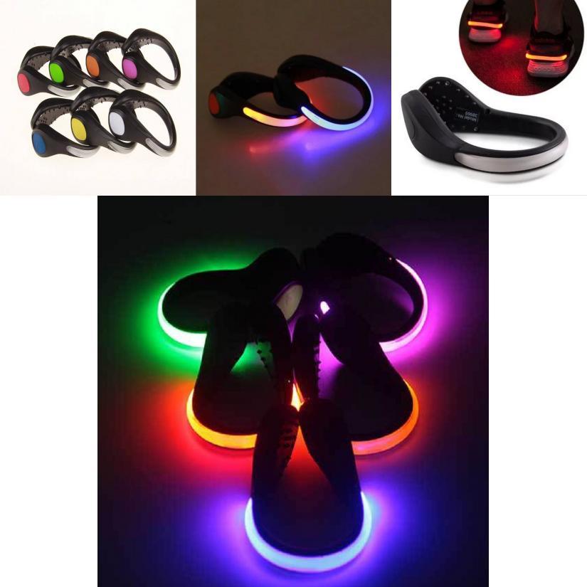 Светодиодный клип для обуви Ночной бег Спорт Флэш Светоотражающий свет для обуви Товар для чирлидинга