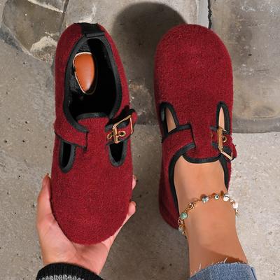 Модные женские балетки Новая мода Круглый носок Балетки Женские Теплые туфли Мэри Джейн Дизайнерские Элегантные лоферы Zapatos De Mujer