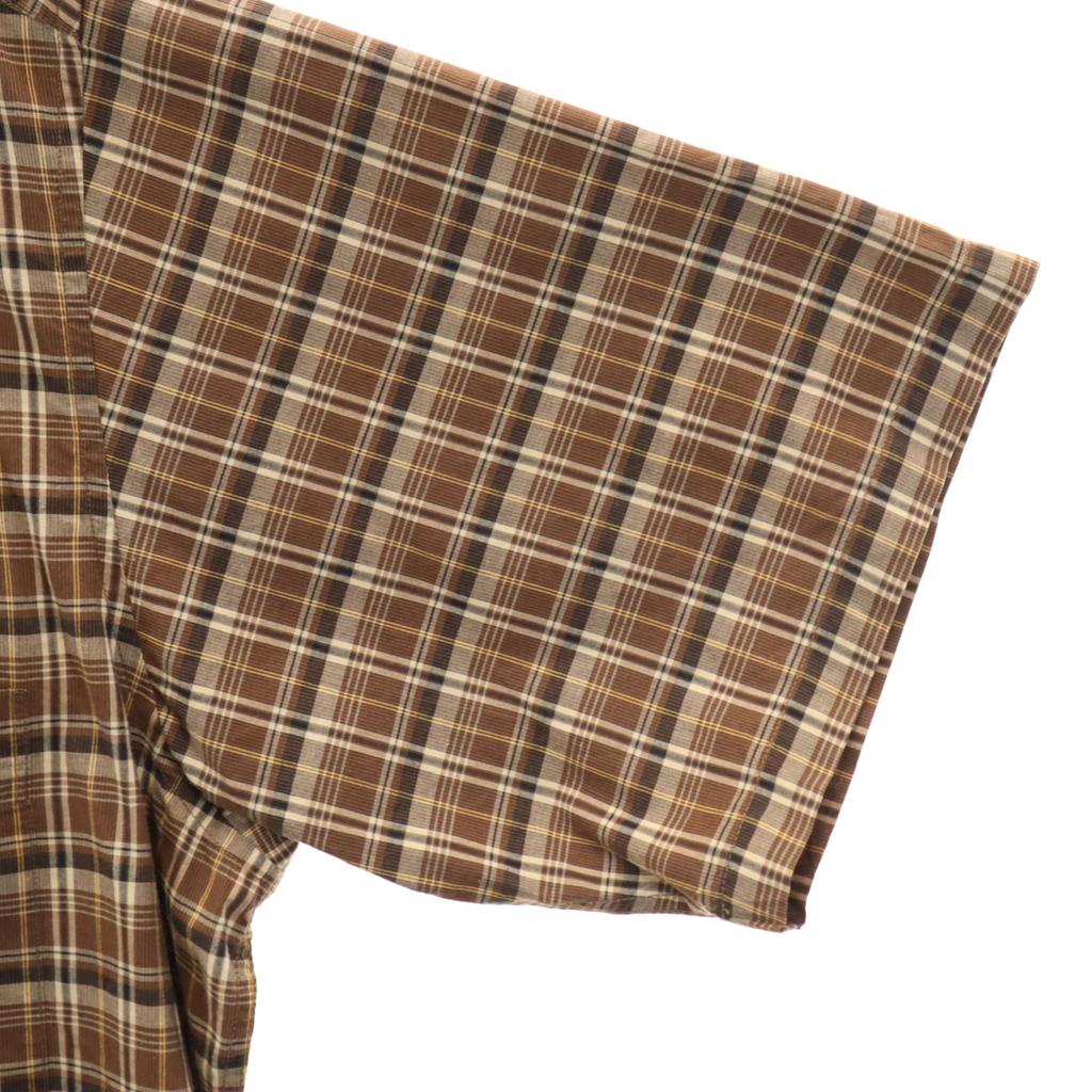 Papas сделано в Японии Рубашка с коротким рукавом из хлопка с рисунком «чак» L Коричневая Мужская Б/У