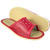 Red cheap house slippers, comfortable women's slippers, women's house shoes 42
