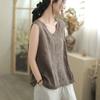 2025 New Women Sleeveless Summer Basic T-Shirt Fashion Tops Tees Casual Loose White Tees